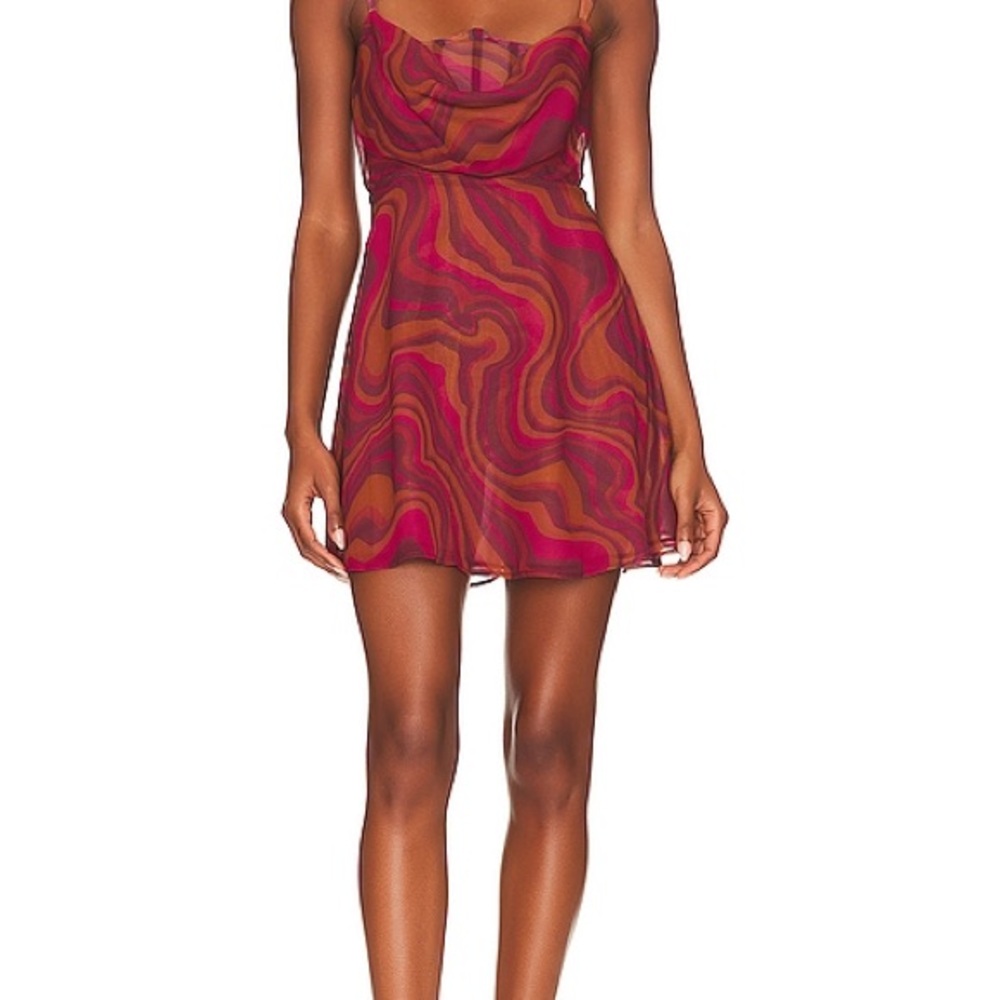 Eleanor Mini Dress in Red FOR LOVE & LEMONS